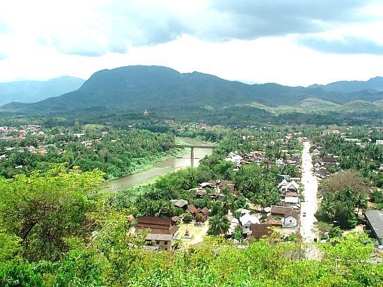 View of Luang Prabang from Mount Phousi 