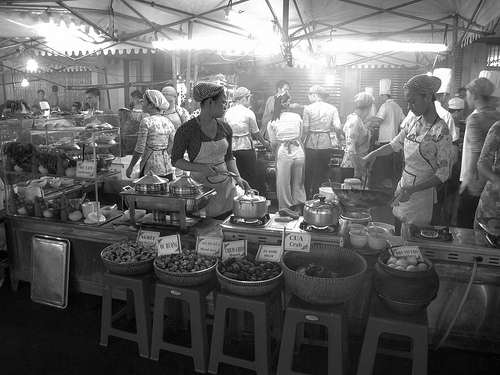Street kitchen in Saigon Ho Chi Minh City