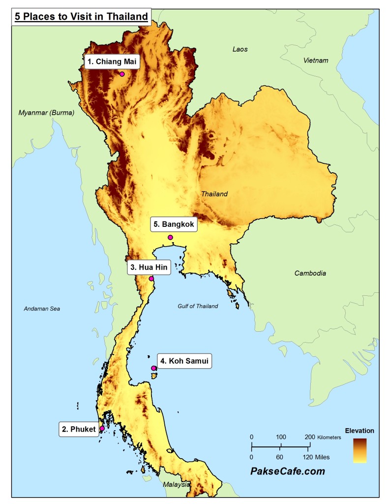 Top 5 places to see in Thailand