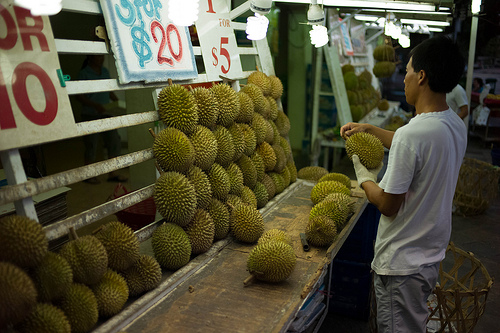 Durian Stall by tallkev
