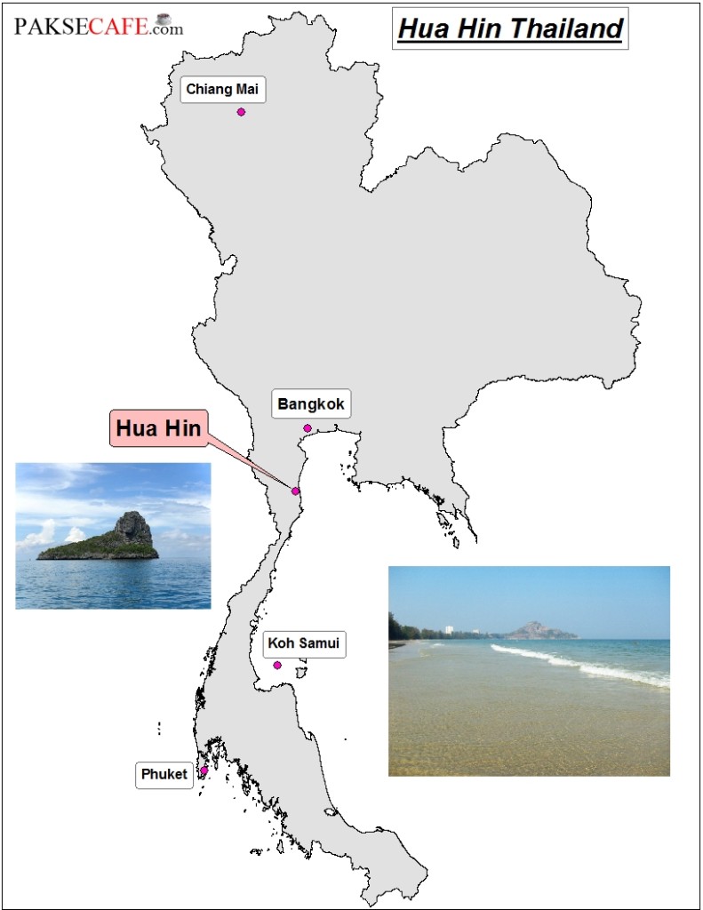 Map of Hua Hin