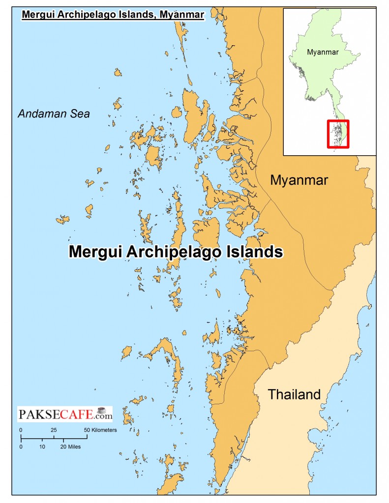 mergui archipelago myanmar map