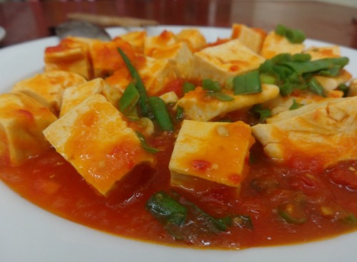 2. Tofu in tomato sauce