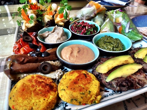 vegetarian platter in Vietnam