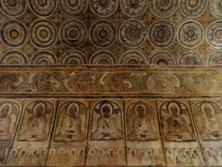 Artwork in a Bagan Temple of Myanmar