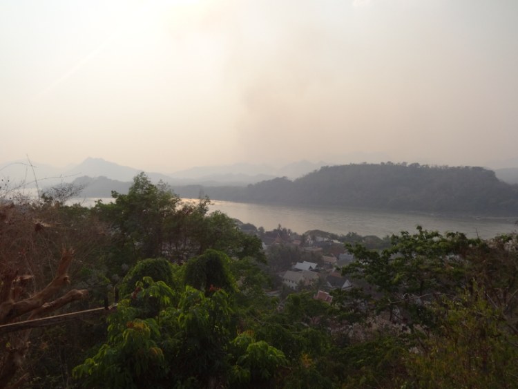 view from Wat That Chomsi Luang Prabang Laos