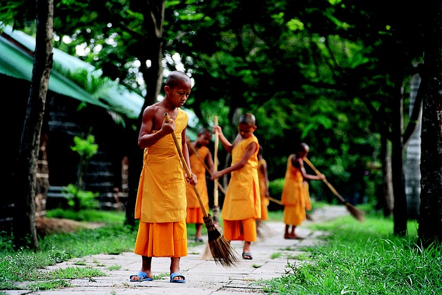 Monks Cleaning 
