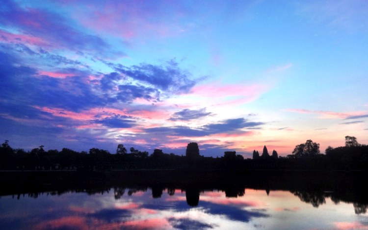 Cambodia - Beautiful Angkor Wat at Sun Rise