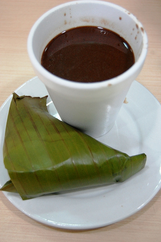 Puto ug Sikwate (Suman and Tsokolate) by georgeparrilla, on Flickr